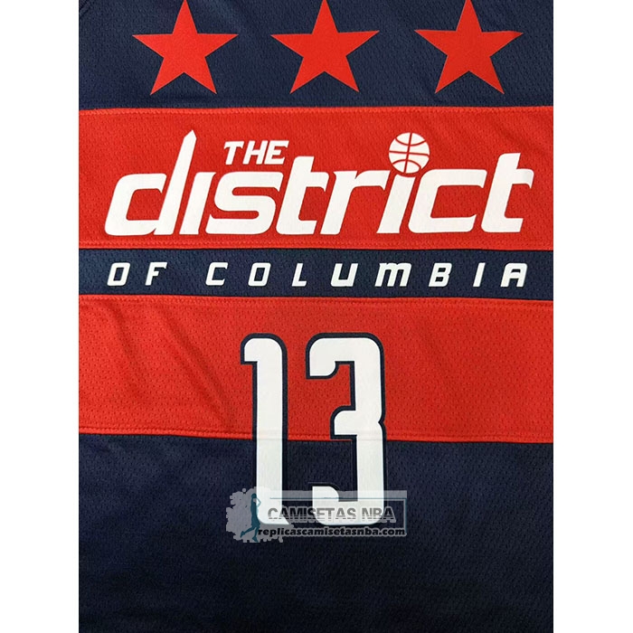 Camiseta Washington Wizards Jordan Poole NO 13 Statement 2024-25 Azul